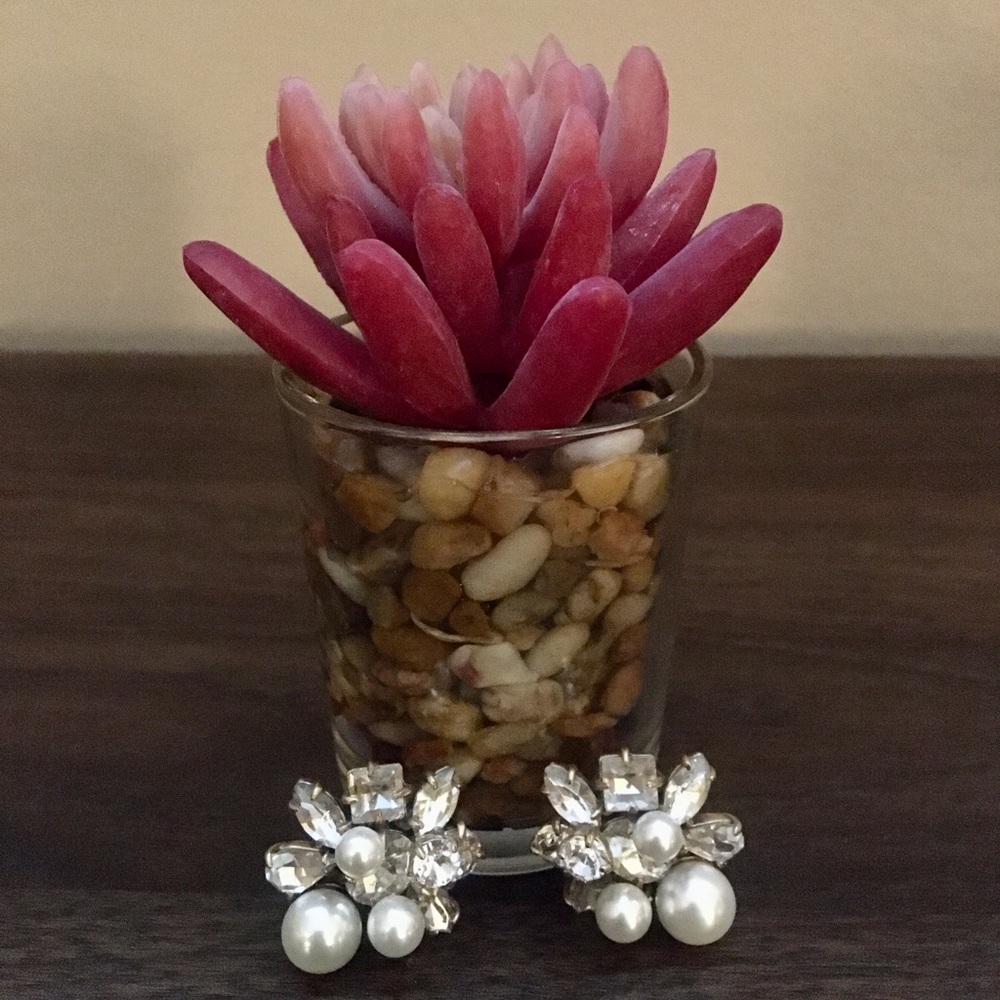 J crew cluster earrings